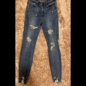 Super stretch x high waist AE skinny jean
